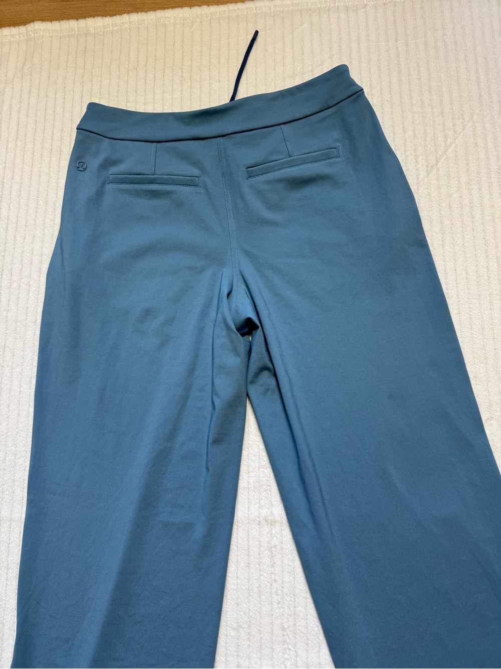 lululemon athletica Dusty Blue Wide-Leg Drawstring Track Pants - Picture 6 of 12